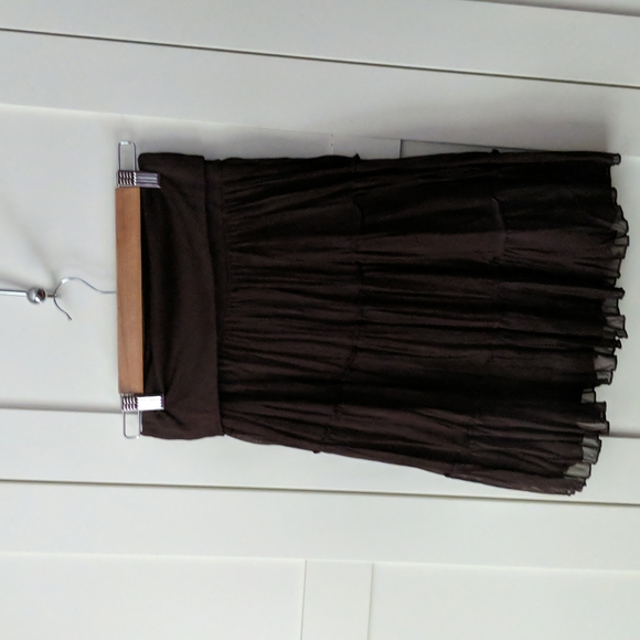 ❄️ 3/$25 Chocolate Brown Flared Tiered Skirt